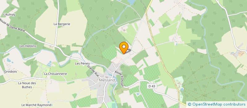 localisation de l'entreprise MONSIEUR JEAN METTLER  MESLAND