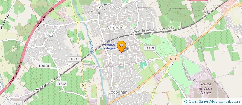 localisation de l'entreprise MONSIEUR JEAN METTON  VERGEZE