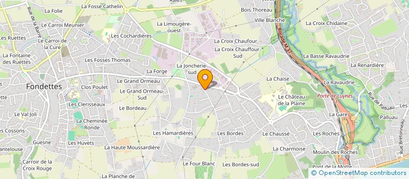 localisation de l'entreprise MONSIEUR JEAN MEUNIER  FONDETTES