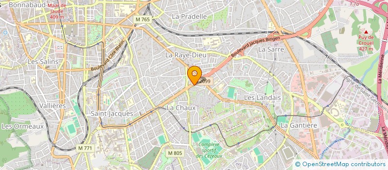 localisation de l'entreprise MONSIEUR JEAN MEUNIER  CLERMONT-FERRAND