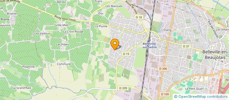 localisation de l'entreprise MONSIEUR JEAN MEUNIER  BELLEVILLE-EN-BEAUJOLAIS