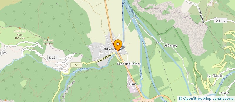 localisation de l'entreprise MONSIEUR JEAN MEUNIER  LE BOURG D'OISANS