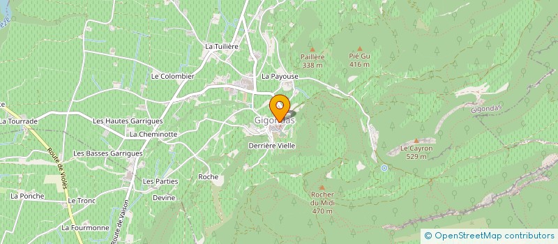 localisation de l'entreprise MONSIEUR JEAN MEUNIER  GIGONDAS