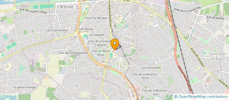 localisation de l'entreprise MONSIEUR JEAN MEURANT à ORLEANS