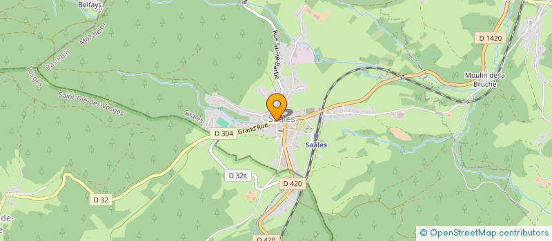 localisation de l'entreprise MONSIEUR JEAN MEYER  SAALES