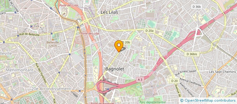 localisation de l'entreprise MONSIEUR JEAN MEYER à BAGNOLET