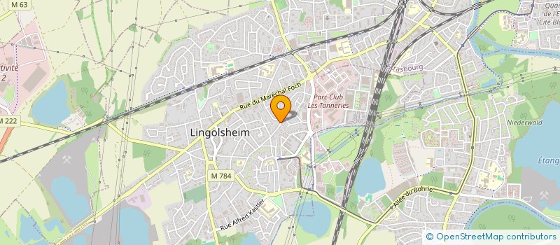 localisation de l'entreprise MONSIEUR JEAN MEYER  LINGOLSHEIM