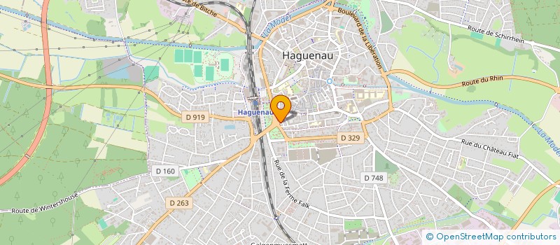 localisation de l'entreprise MONSIEUR JEAN MEYER  HAGUENAU