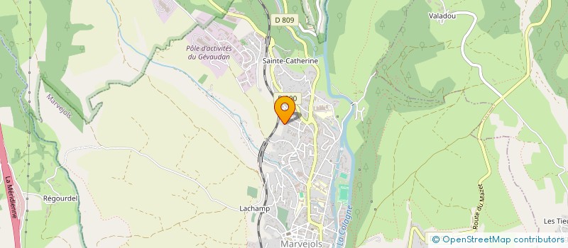 localisation de l'entreprise MONSIEUR JEAN MEYNADIER  MARVEJOLS