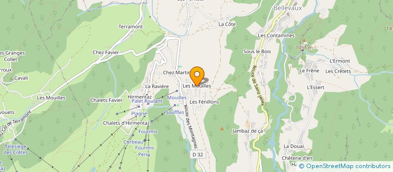 localisation de l'entreprise MONSIEUR JEAN MEYNET à BELLEVAUX
