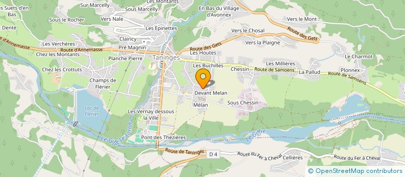 localisation de l'entreprise MONSIEUR JEAN MEYNET  TANINGES