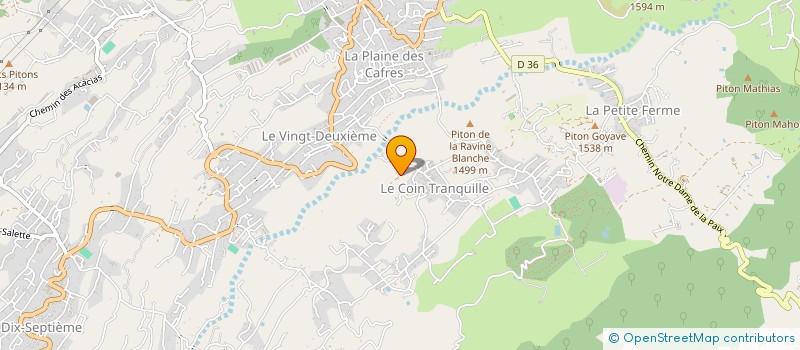 localisation de l'entreprise MONSIEUR JEAN MEZINO  LE TAMPON