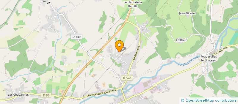 localisation de l'entreprise MONSIEUR JEAN-MICCHEL ARNOUX  FOUGEROLLES-SAINT-VALBERT