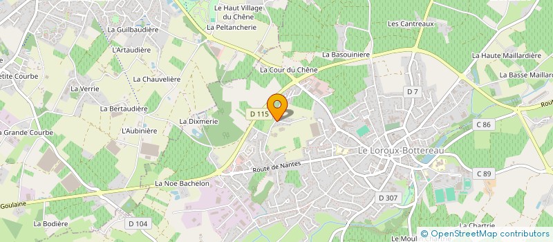 localisation de l'entreprise MONSIEUR JEAN-MICHAEL FORTUNA  LE LOROUX-BOTTEREAU