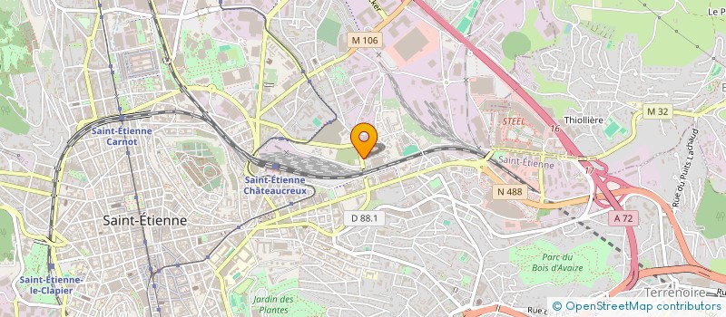 localisation de l'entreprise MONSIEUR JEAN MICHALOWSKI  SAINT-ETIENNE