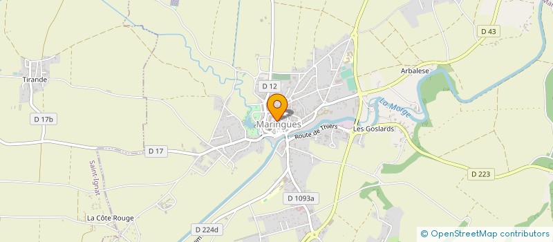 localisation de l'entreprise MONSIEUR JEAN MICHANDON à MARINGUES