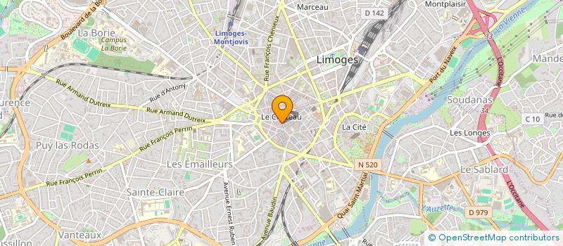 localisation de l'entreprise MONSIEUR JEAN MICHARD à LIMOGES