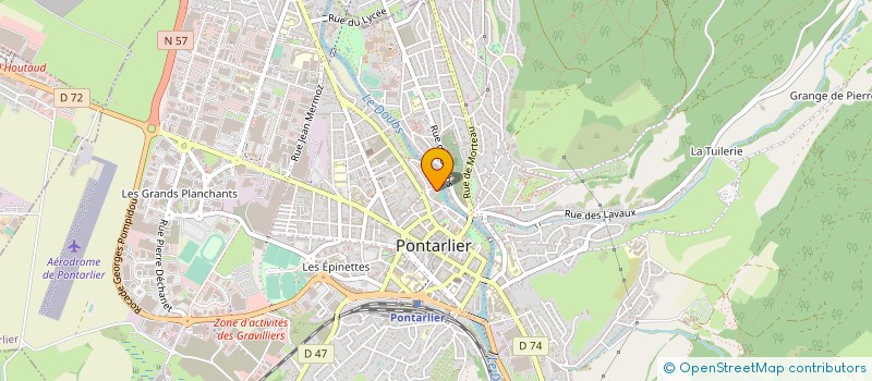 localisation de l'entreprise MONSIEUR JEAN MICHAUD  PONTARLIER