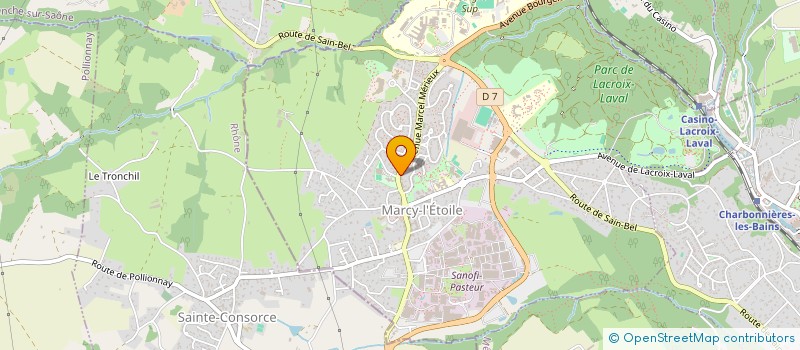 localisation de l'entreprise MONSIEUR JEAN MICHAUX  MARCY-L'ETOILE