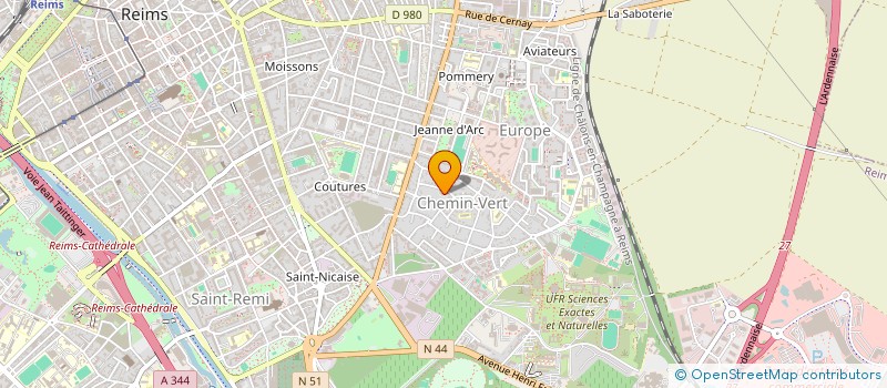 localisation de l'entreprise MONSIEUR JEAN MICHEL à REIMS