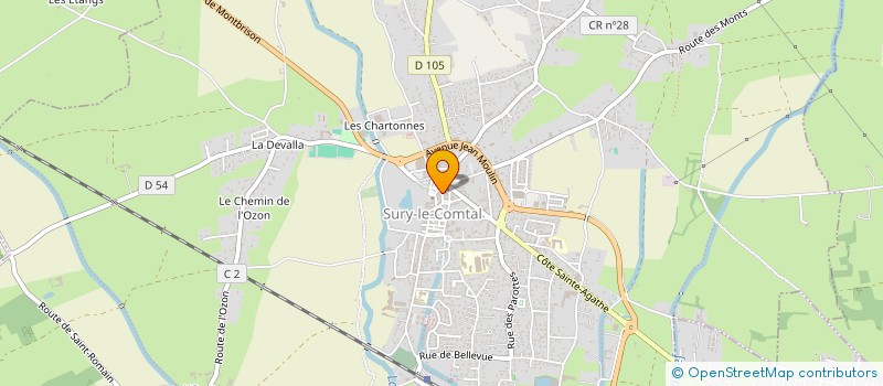 localisation de l'entreprise MONSIEUR JEAN MICHEL à SURY-LE-COMTAL