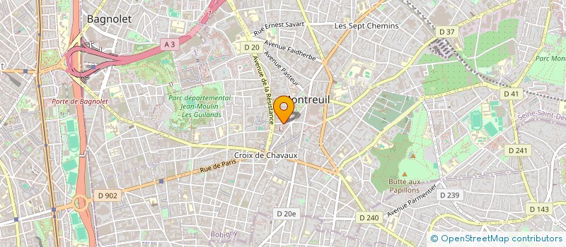 localisation de l'entreprise MONSIEUR JEAN MICHEL à MONTREUIL