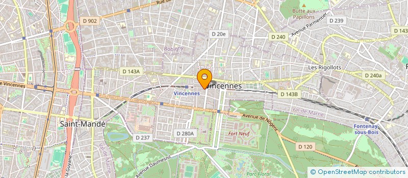 localisation de l'entreprise MONSIEUR JEAN-MICHEL ABRIC  VINCENNES