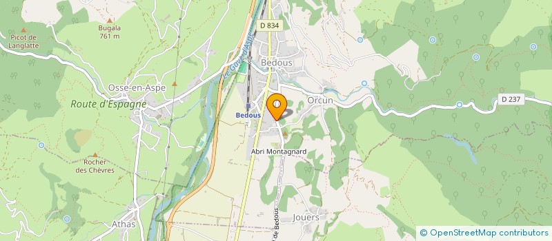 localisation de l'entreprise MONSIEUR JEAN-MICHEL ARABAN  ACCOUS