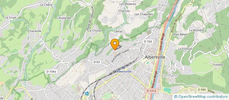 localisation de l'entreprise MONSIEUR JEAN-MICHEL ARD  ALBERTVILLE