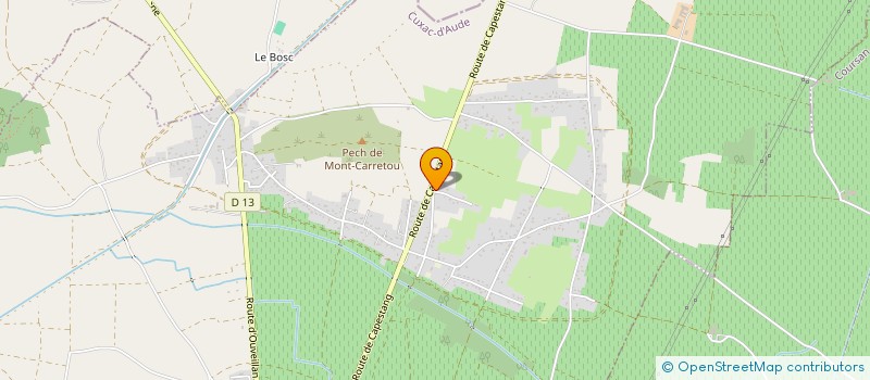 localisation de l'entreprise MONSIEUR JEAN MICHEL ARENAS  CUXAC-D'AUDE