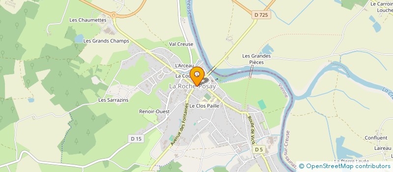 localisation de l'entreprise MONSIEUR JEAN-MICHEL ASTIER à LA ROCHE-POSAY
