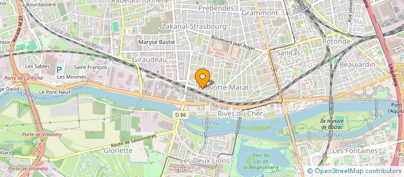 localisation de l'entreprise MONSIEUR JEAN-MICHEL BADIER  TOURS