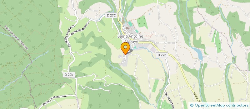 localisation de l'entreprise MONSIEUR JEAN-MICHEL BAGNIS  SAINT ANTOINE L'ABBAYE