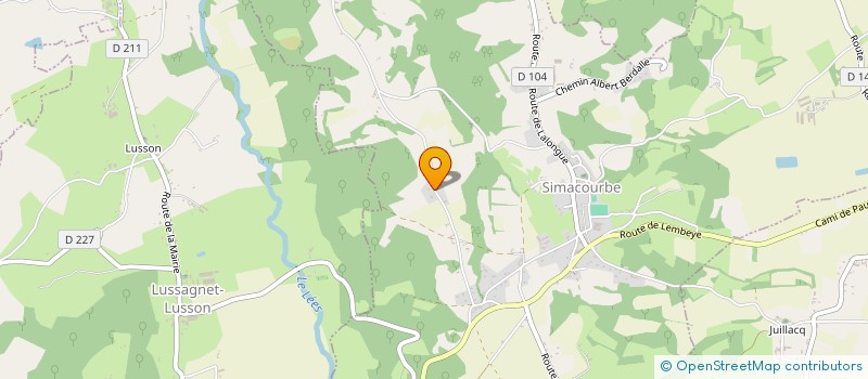 localisation de l'entreprise MONSIEUR JEAN-MICHEL BARBE  SIMACOURBE