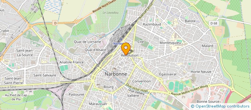 localisation de l'entreprise MONSIEUR JEAN-MICHEL BARBY  NARBONNE