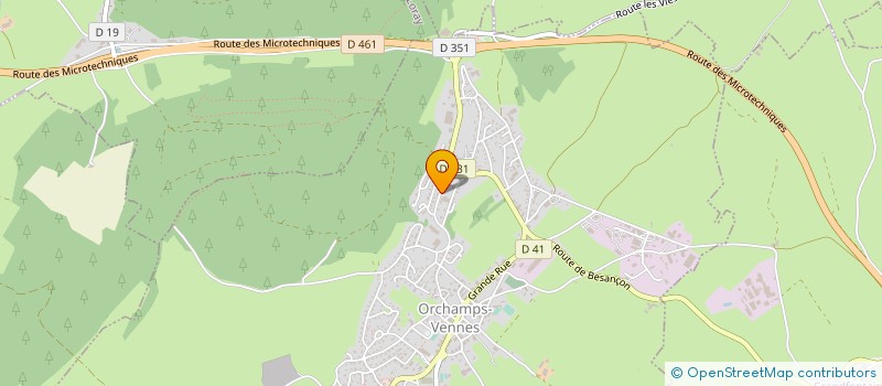 localisation de l'entreprise MONSIEUR JEAN-MICHEL BARREY à ORCHAMPS-VENNES