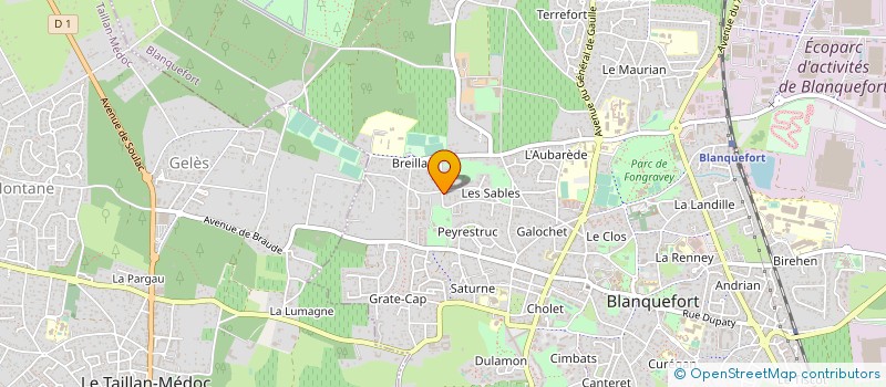 localisation de l'entreprise MONSIEUR JEAN MICHEL BARRIERE à BLANQUEFORT