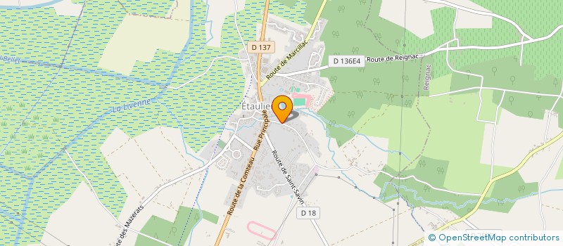 localisation de l'entreprise MONSIEUR JEAN MICHEL BASTIT  ETAULIERS