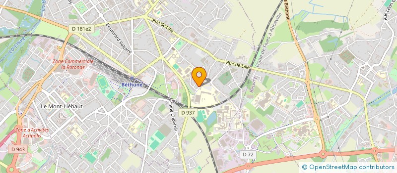 localisation de l'entreprise MONSIEUR JEAN-MICHEL BEASSE  BETHUNE