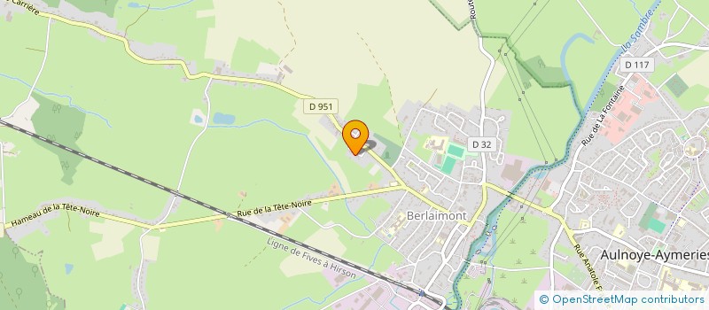 localisation de l'entreprise MONSIEUR JEAN-MICHEL BEAUBOUCHER  BERLAIMONT