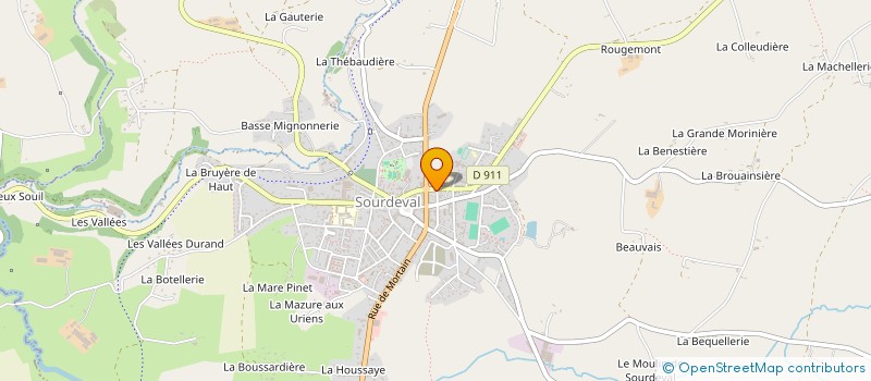 localisation de l'entreprise MONSIEUR JEAN-MICHEL BEAUPUY  SOURDEVAL