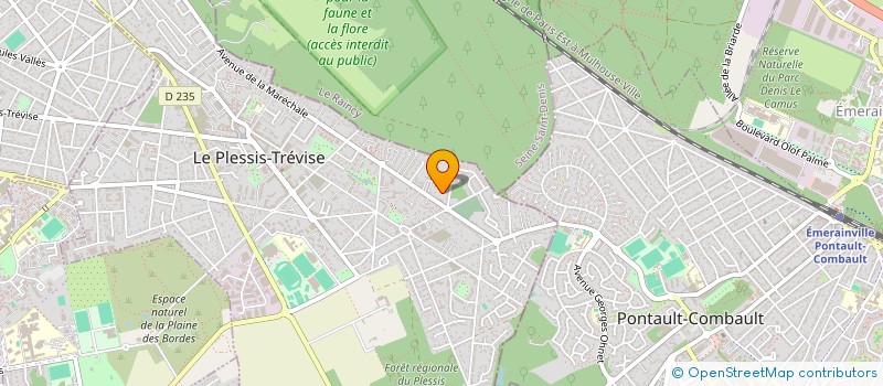 localisation de l'entreprise MONSIEUR JEAN-MICHEL BEAUVAIS  LE PLESSIS-TREVISE