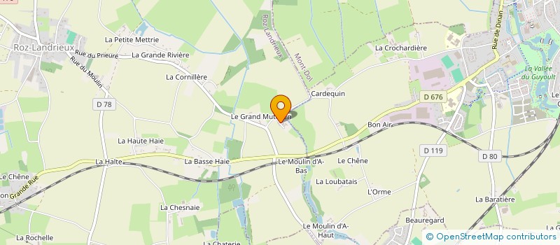 localisation de l'entreprise MONSIEUR JEAN-MICHEL BEDOUX  ROZ-LANDRIEUX