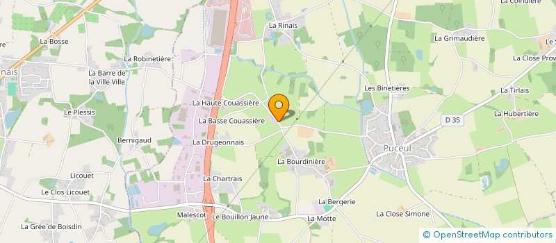 localisation de l'entreprise MONSIEUR JEAN-MICHEL BEGUIGNE  PUCEUL