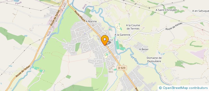 localisation de l'entreprise MONSIEUR JEAN-MICHEL BENITO  PAVIE