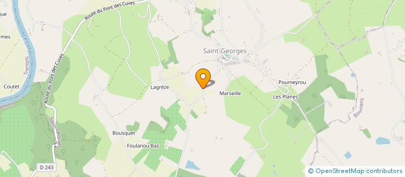 localisation de l'entreprise MONSIEUR JEAN-MICHEL BERGOUNIOUX  SAINT-GEORGES