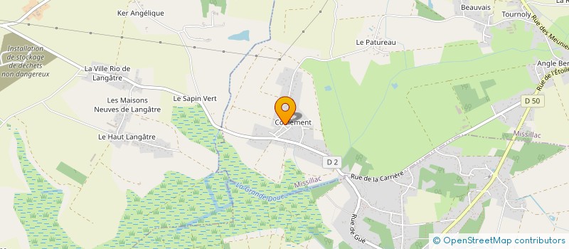 localisation de l'entreprise MONSIEUR JEAN-MICHEL BERTHO  MISSILLAC