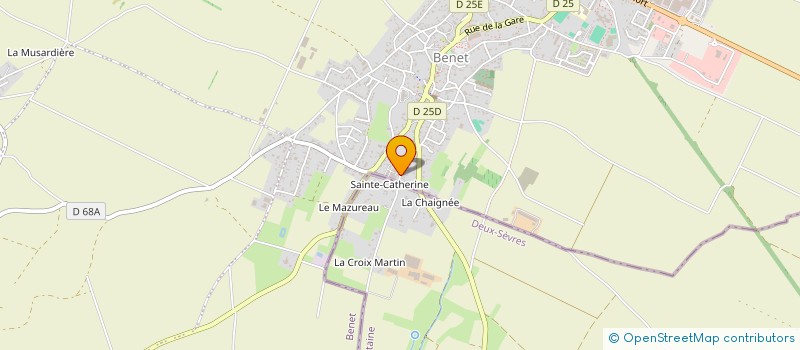 localisation de l'entreprise MONSIEUR JEAN-MICHEL BIRAUD à BENET