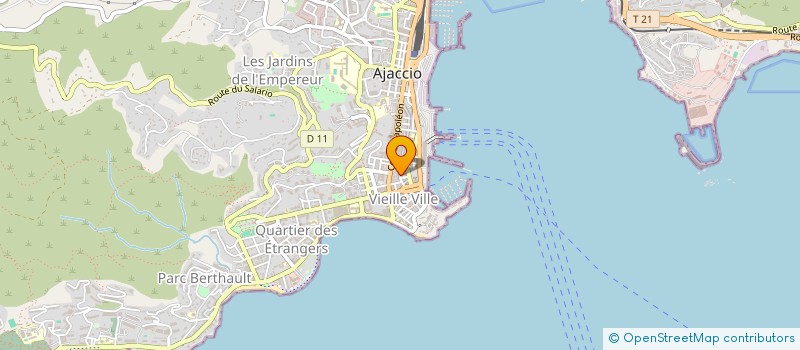 localisation de l'entreprise MONSIEUR JEAN-MICHEL BISGAMBIGLIA  AJACCIO