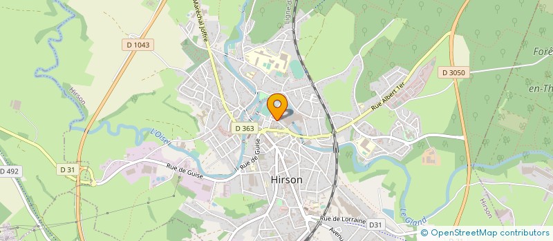 localisation de l'entreprise MONSIEUR JEAN-MICHEL BLAISE  HIRSON